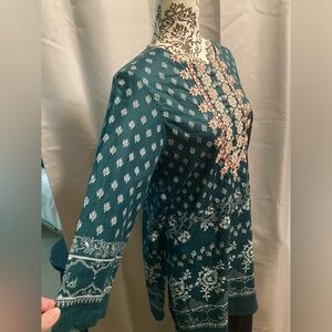 Gorgeous Embroidered Cotton Tunic (XS - Small) ‘Ethnic by outfitters’ - Fusion